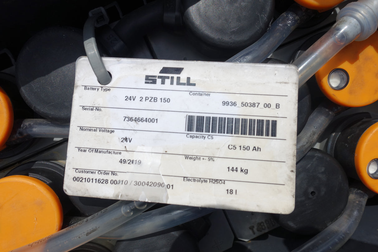 Staplerbatterie 24V 2PzB150