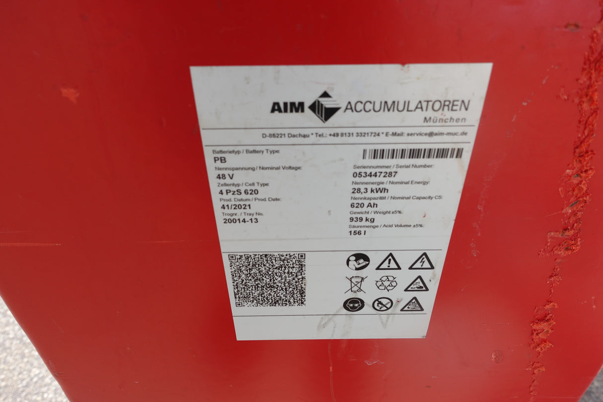 Staplerbatterie 48V 4PzS620