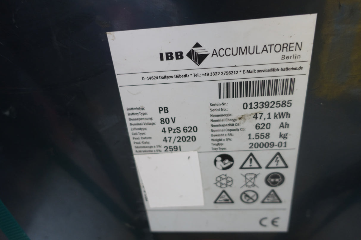 Forklift Battery 80V 4PzS620