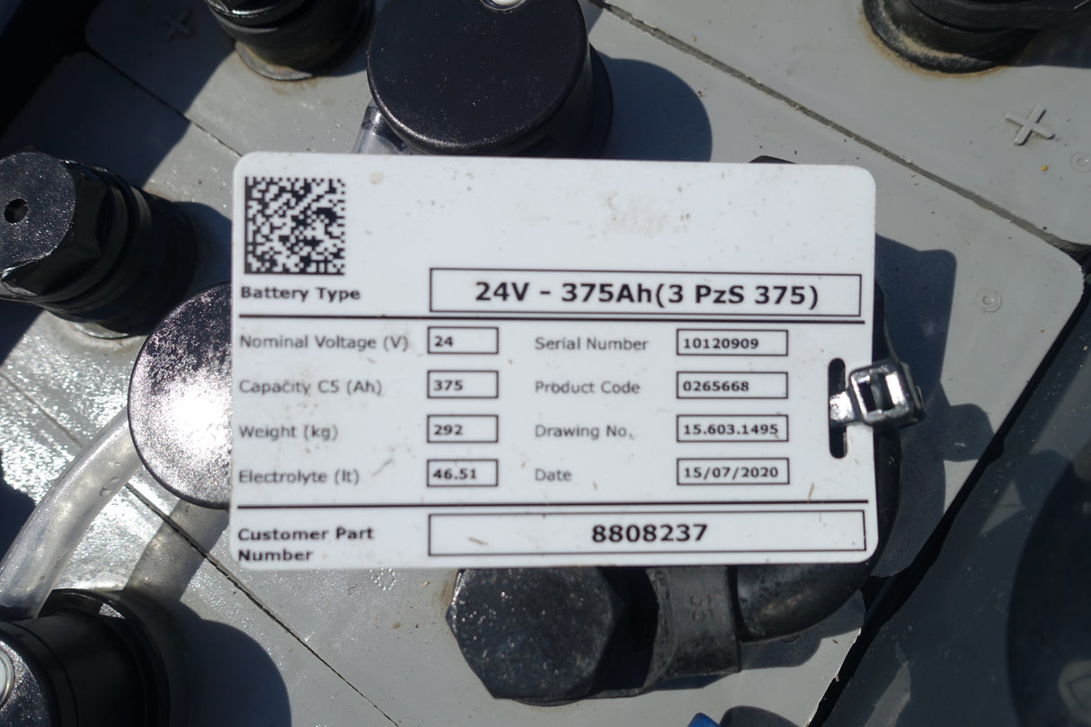 Staplerbatterie 24V 3PzS375