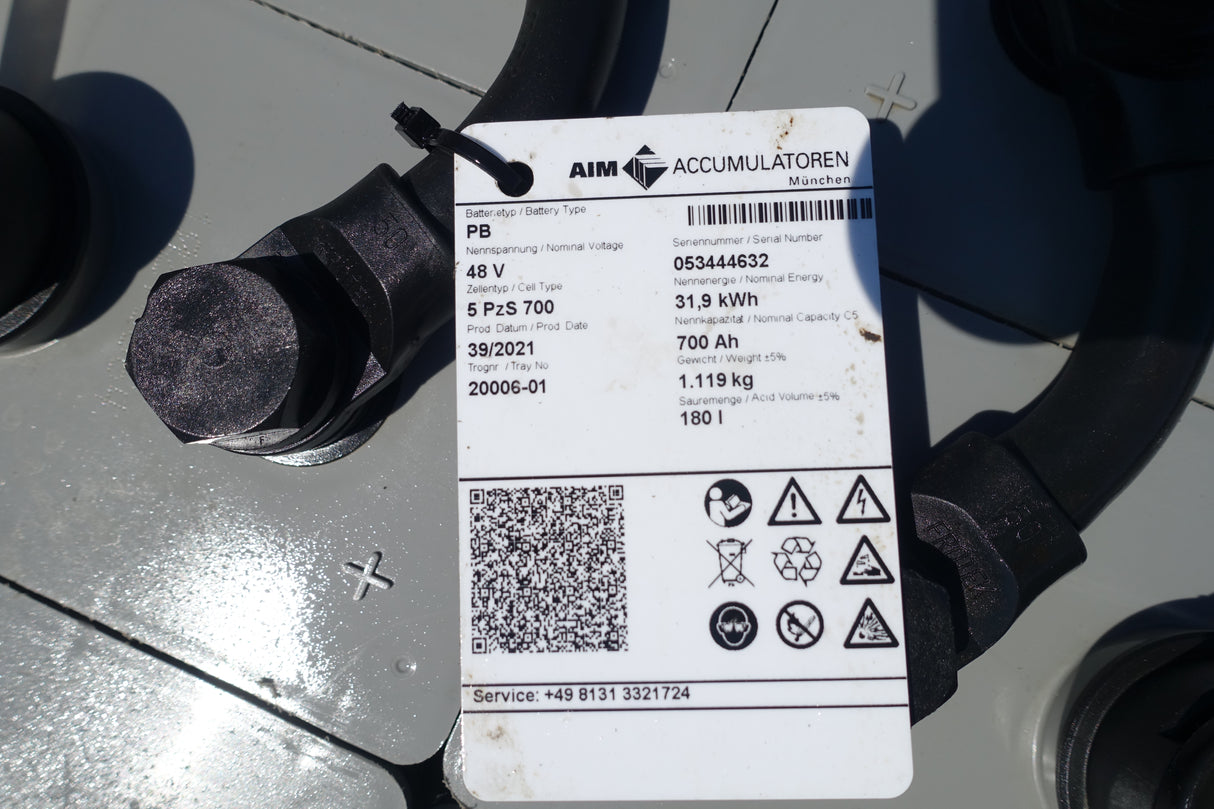 AIM Staplerbatterie 48V 5PzS700