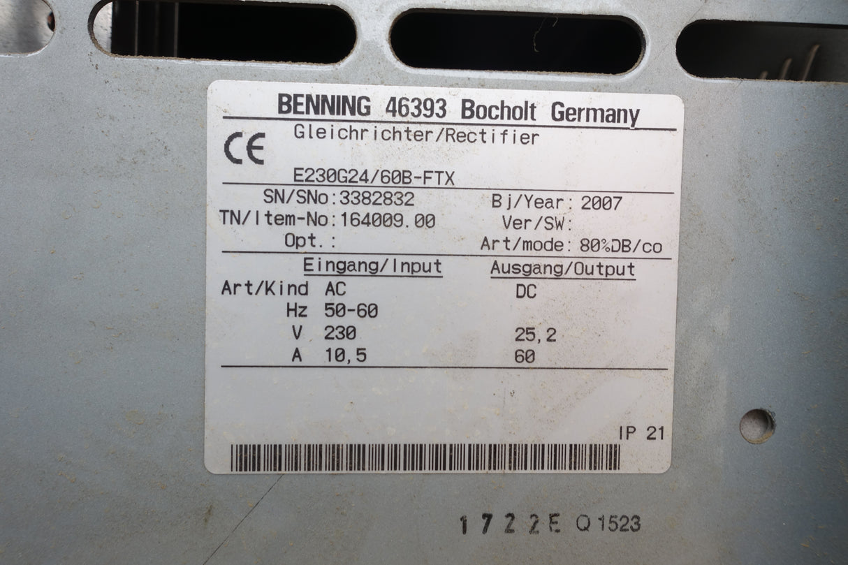 TriCOM 24V 60A Benning / Tricom XXL Ladegerä