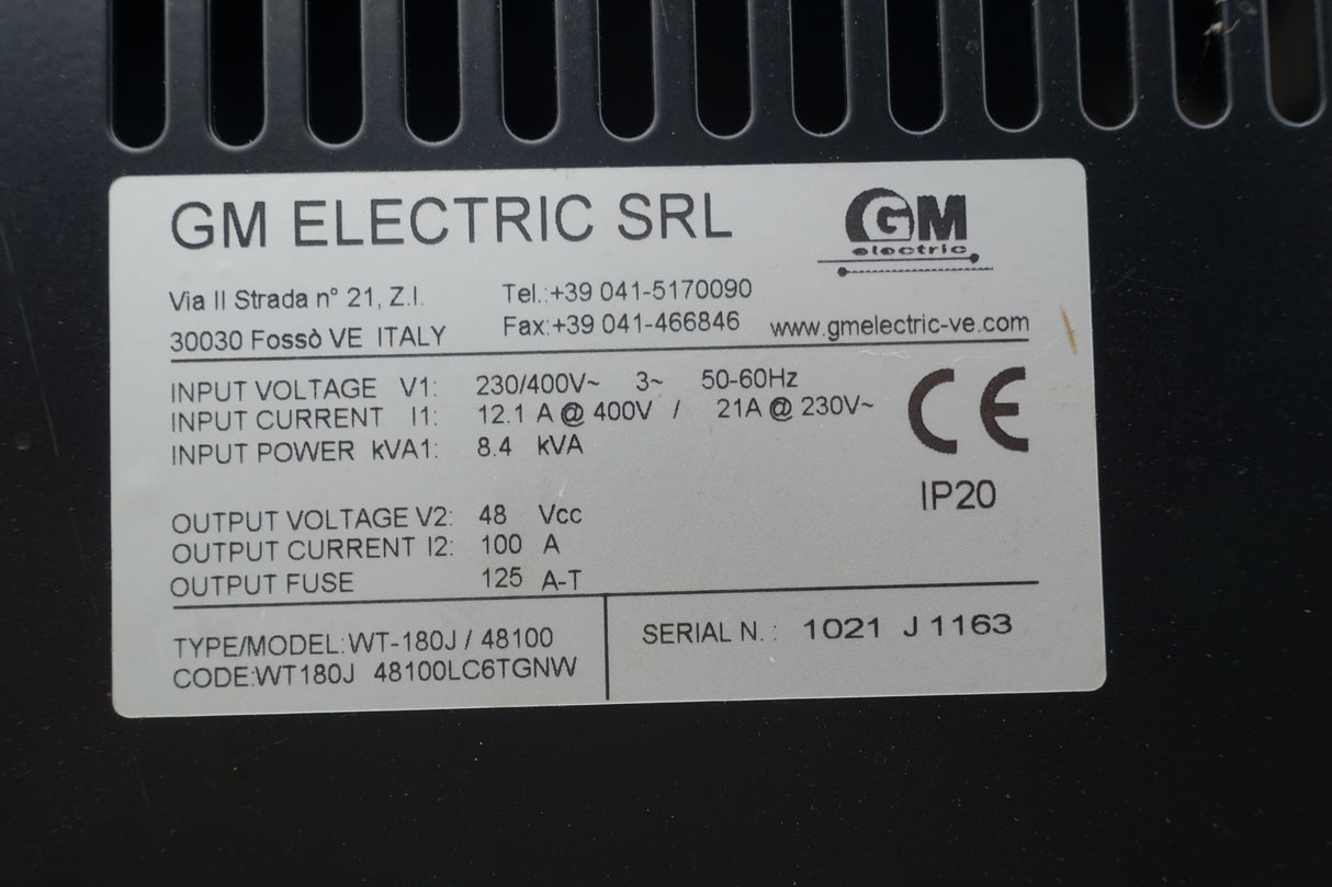 48V 100A GM electronic charger EVOLUXION