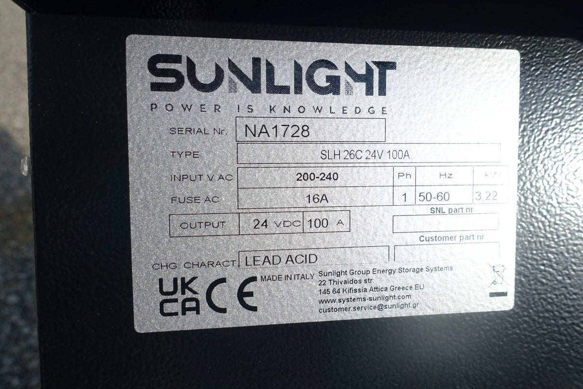 24V 100A Charger Sunlight Powerbox SLH 26C