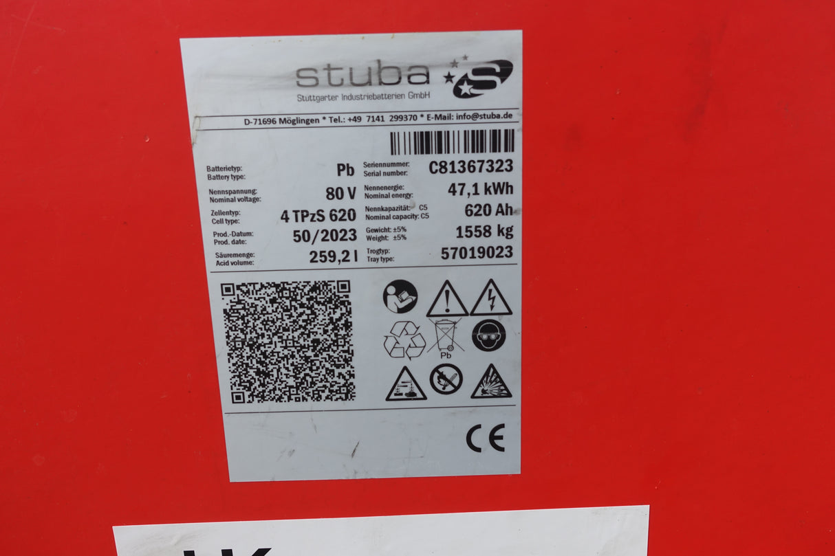 Stuba Staplerbatterie 80V 4PzS620