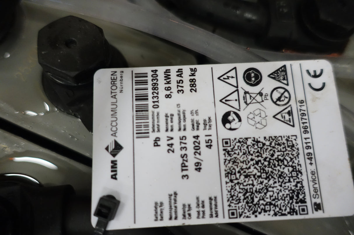 Staplerbatterie 24V 3PzS375