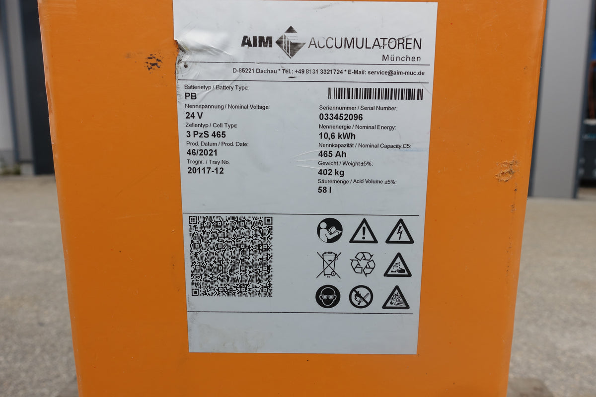 Forklift Battery 24V 3PzS465