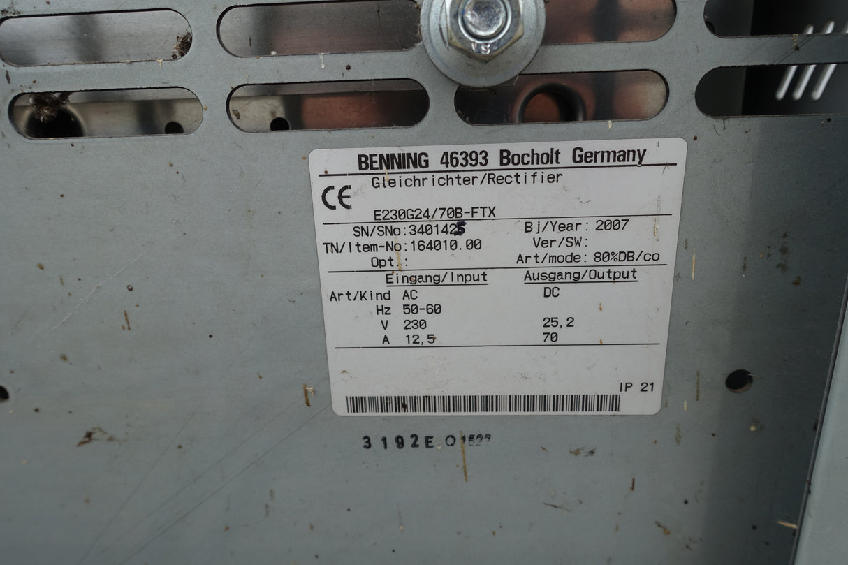 TriCOM 24V 70A Benning / Tricom XXL Ladegerät