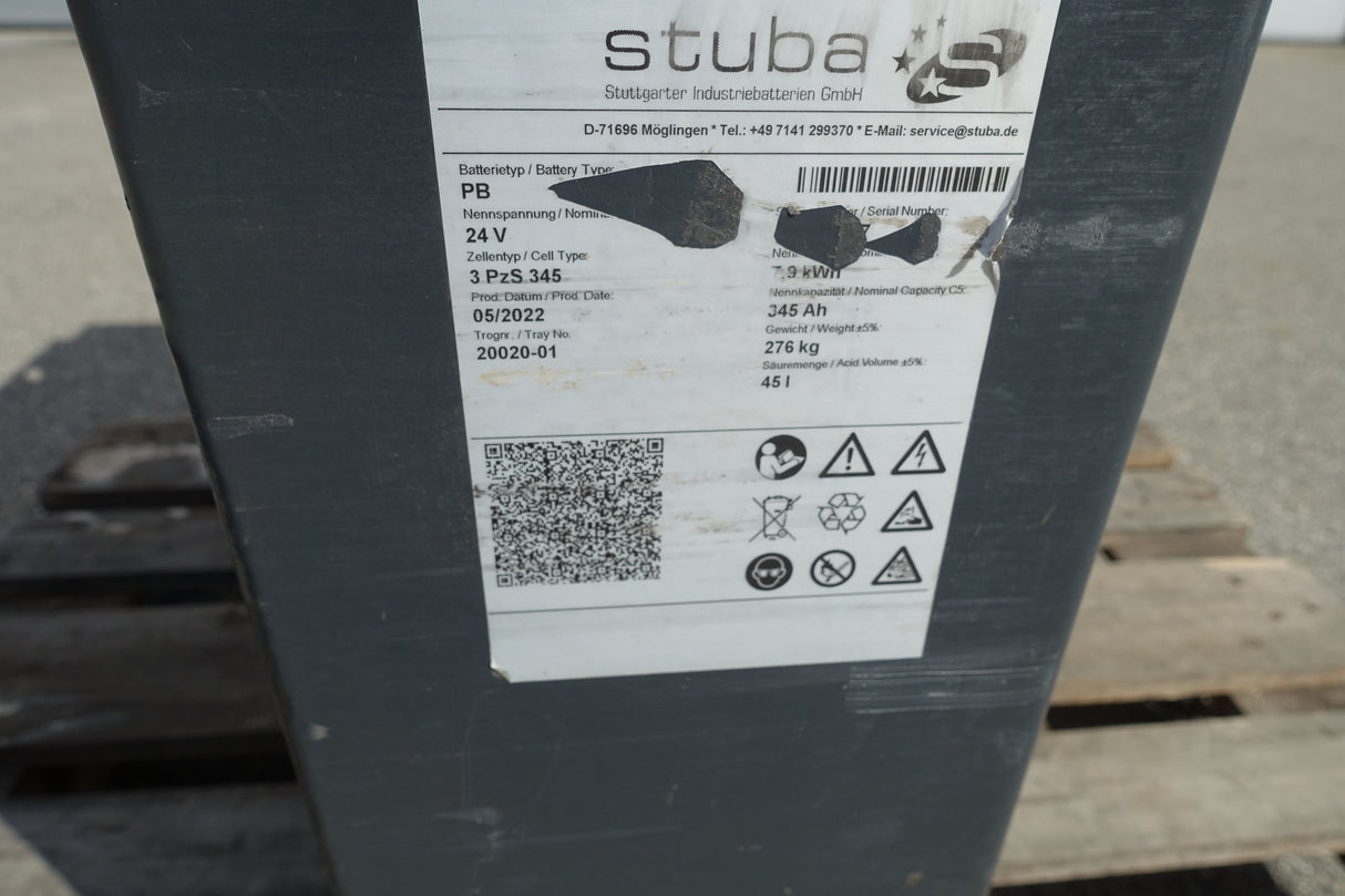 Staplerbatterie 24V 3PzS345