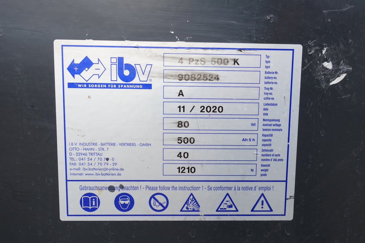 Staplerbatterie 80V 4PzS500