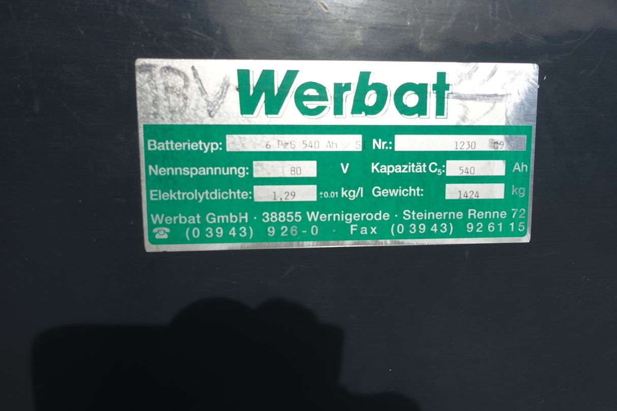 Staplerbatterie 80V 6PzS540