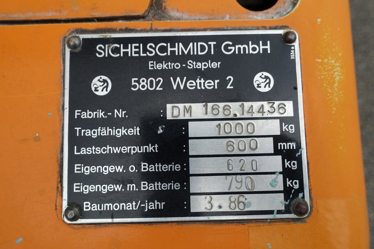 Sichelschmidt Dixi 1000 Hochhubwagen
