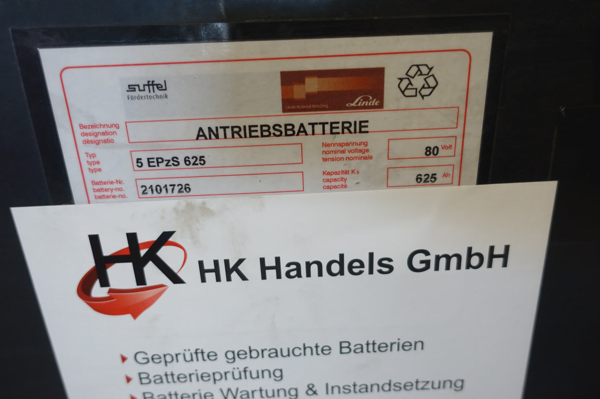 Staplerbatterie 80V 5PzS625