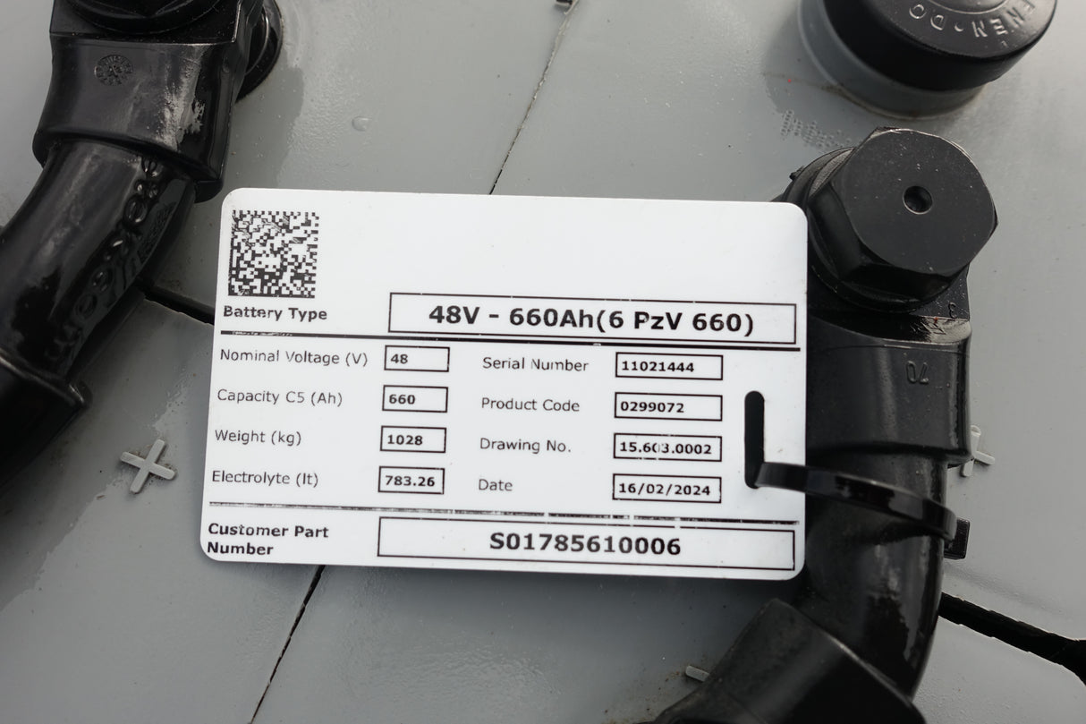 Forklift battery 48V 6PzV660