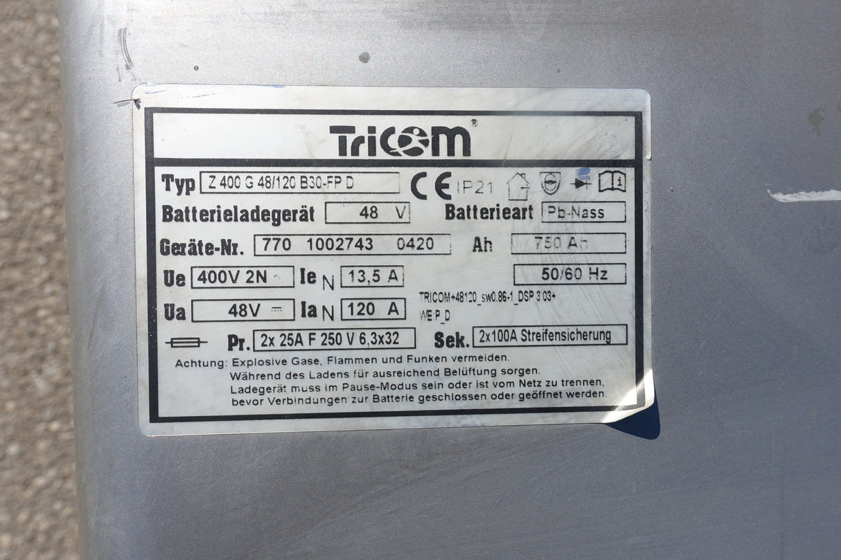 48V 120A Tricom HF Ladegerät