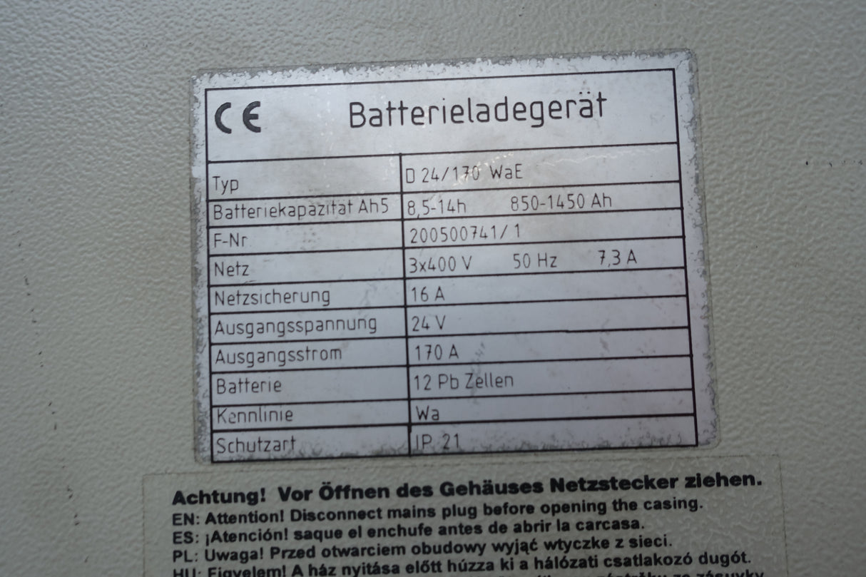 24V 170A Hanse Batterie economic line D 24-170