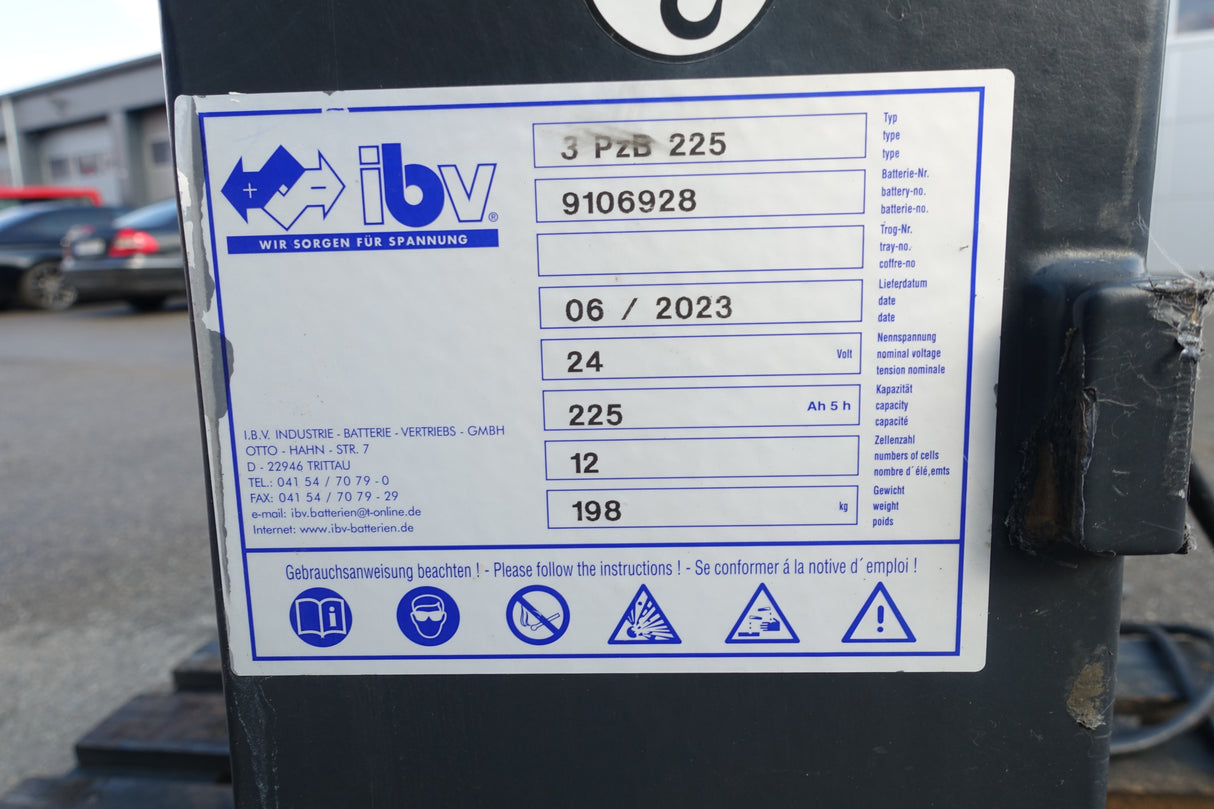 Forklift battery 24V 3PzB225