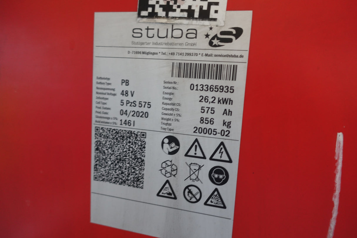 Forklift battery 48V 5PzS575