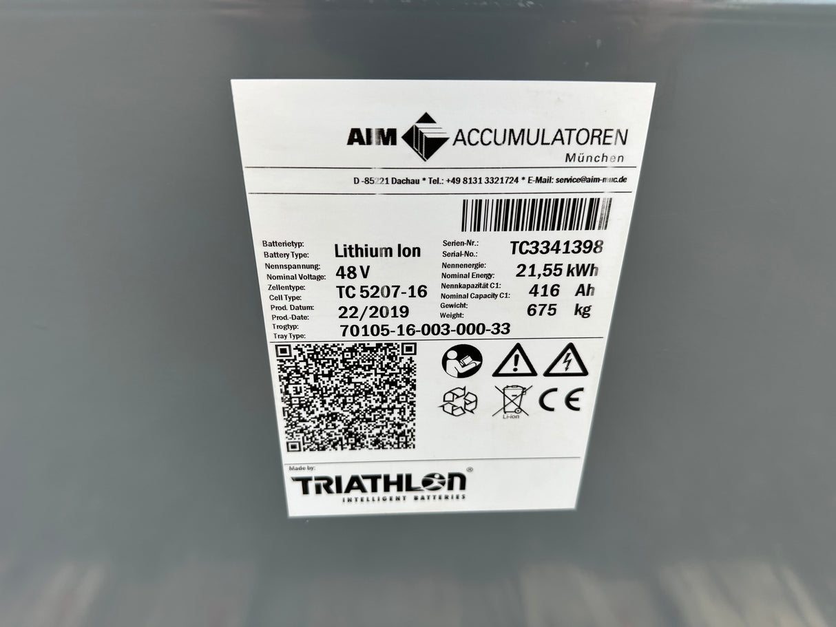 Staplerbatterie Lithium Ion 48V TC5207-16