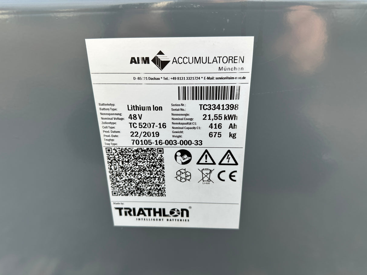 Staplerbatterie Lithium Ion 48V TC5207-16