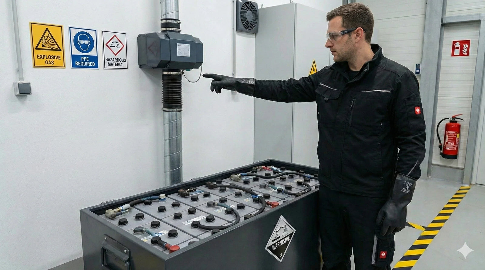 Staplerbatterie-Sicherheit: DGUV-Regeln und Arbeitsschutz – Der vollständige Überblick