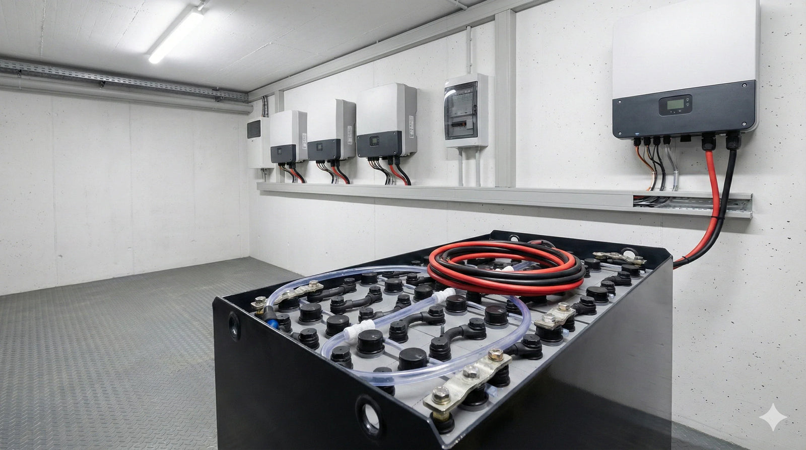 Staplerbatterie als Solarspeicher für die PV-Anlage nutzen