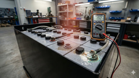 Defekte Staplerbatterie erkennen, prüfen und richtig handeln