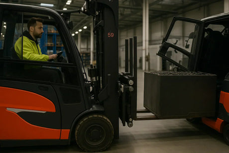 Staplerbatterie tauschen: So geht’s sicher und korrekt - HK Handels GmbH