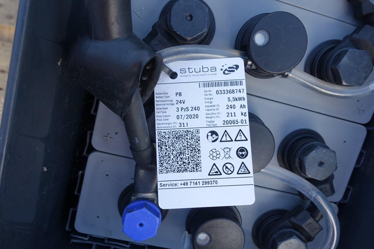 Staplerbatterie 24V 3PzS240