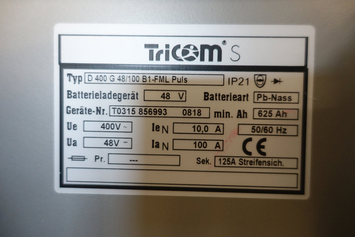 48V 100A  Tricom S Ladegerät