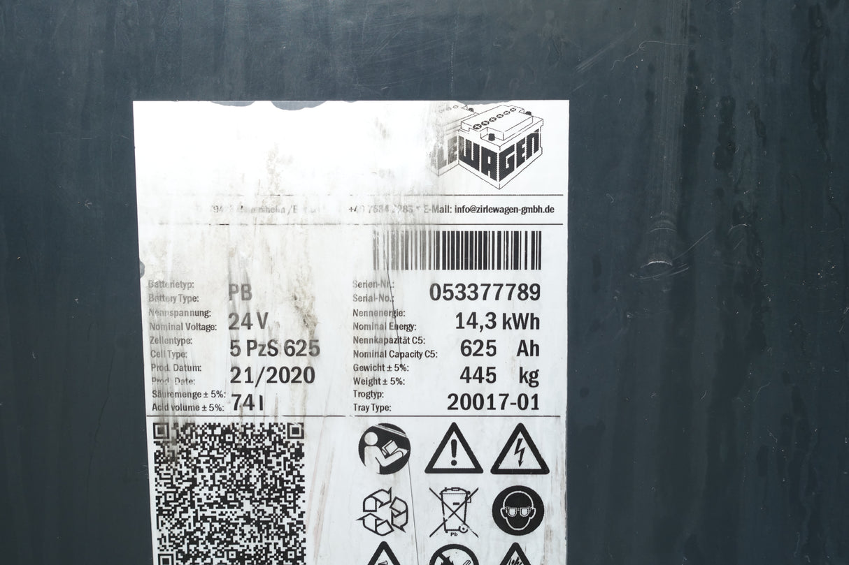 Staplerbatterie 24V 5PzS625