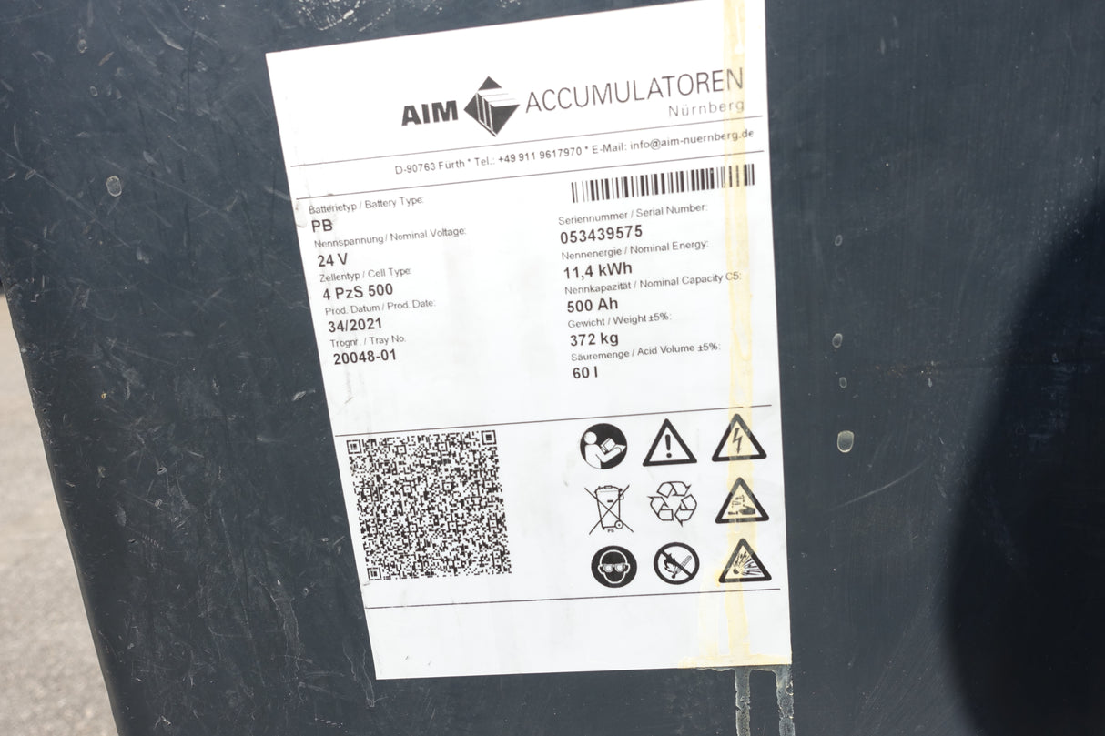 Staplerbatterie 24V 4PzS500