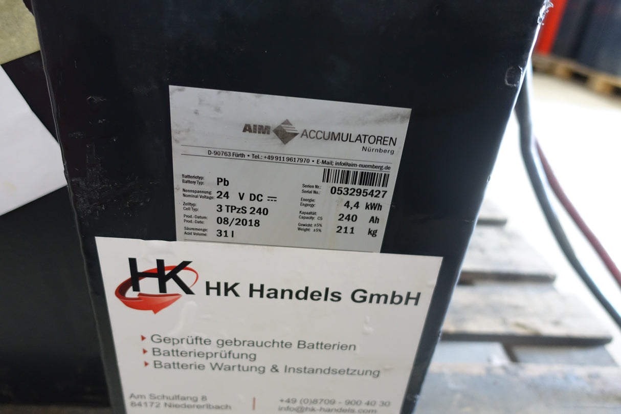 Staplerbatterie 24V 3PzS240