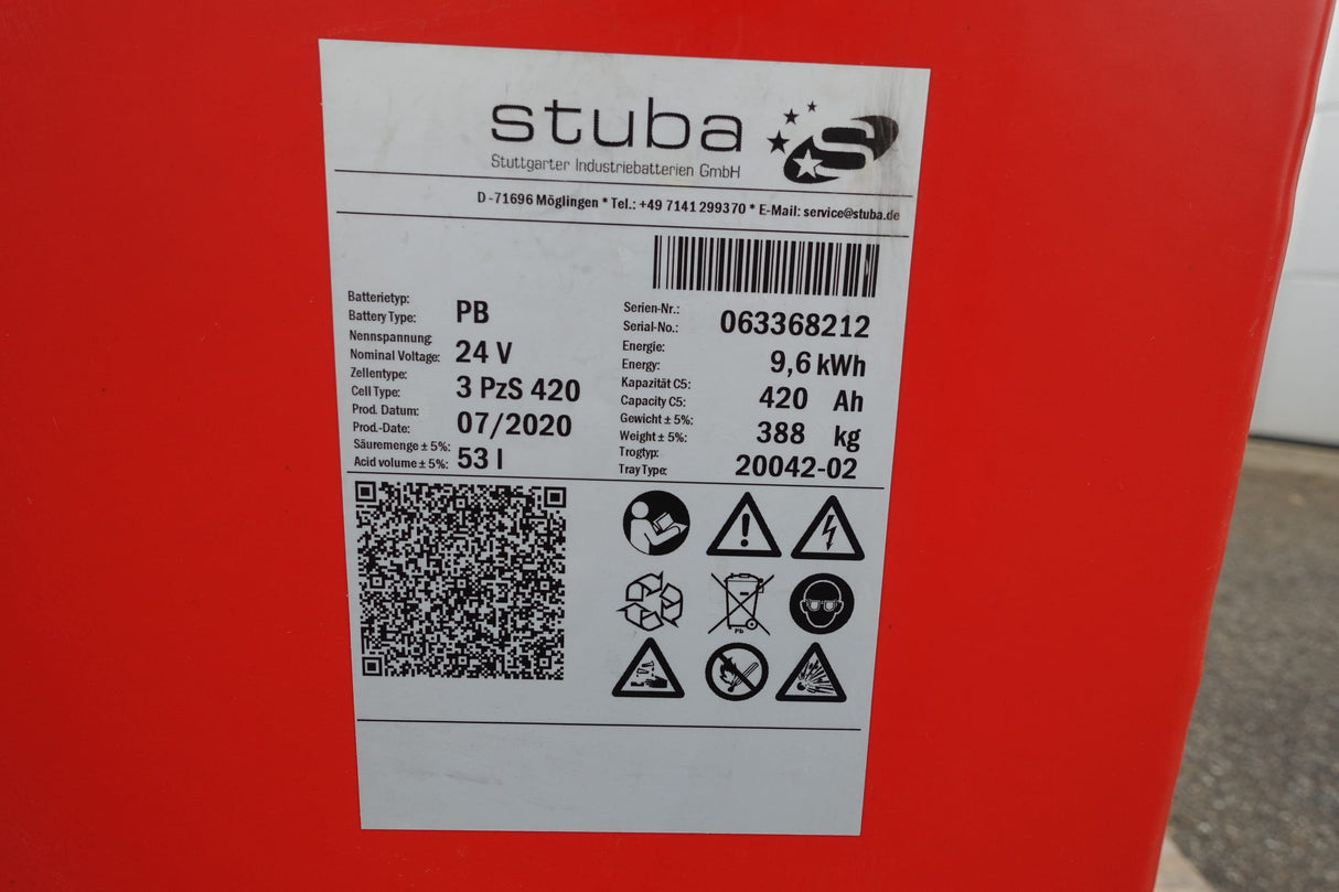 Stuba Staplerbatterie 24V 3PzS420