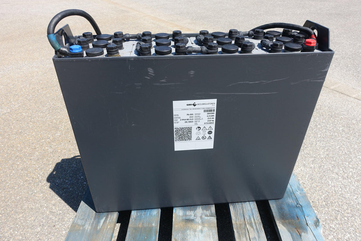 GBD Staplerbatterie 24V 3PzVB213 GEL SONDERTROG