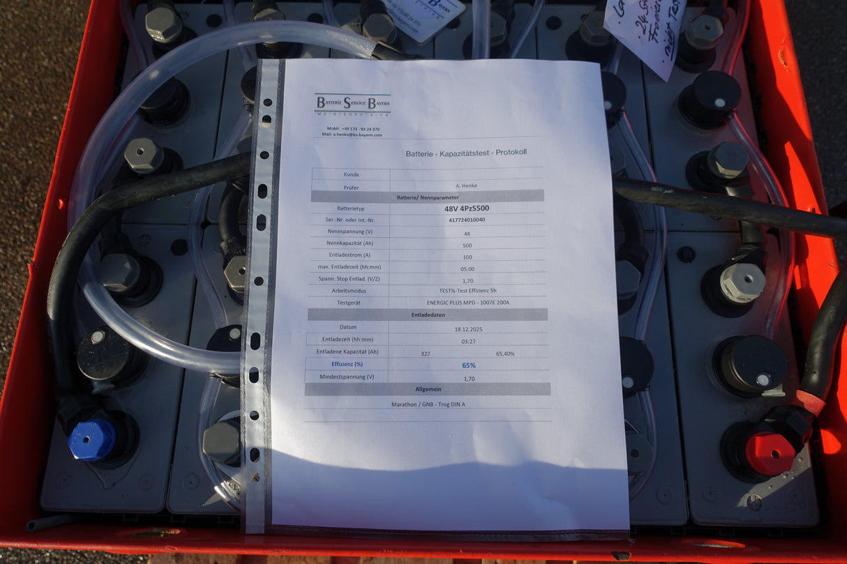 Staplerbatterie 48V 4PzS500