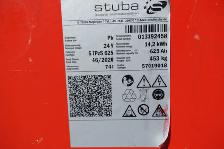 Stuba Staplerbatterie 24V 5PzS625