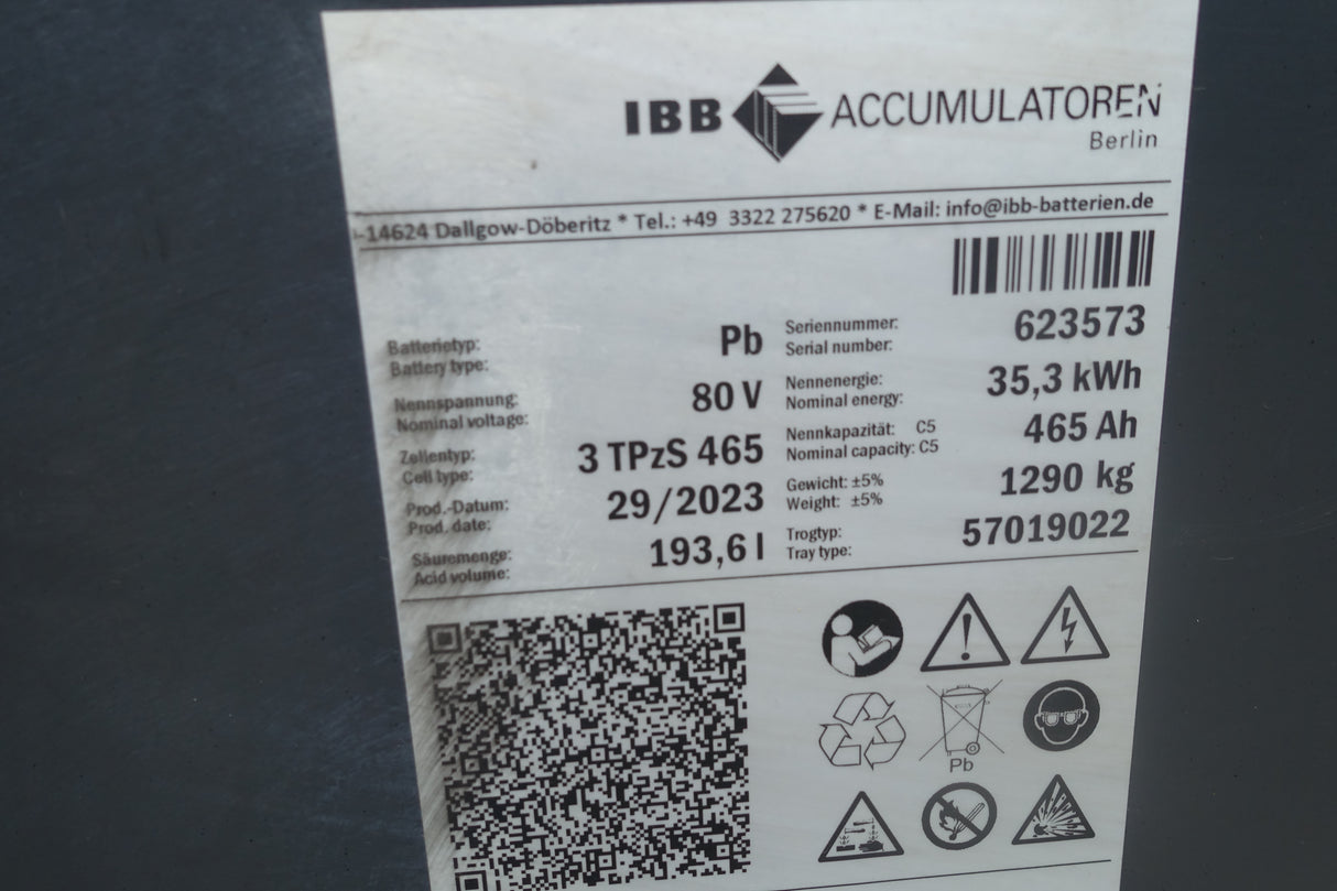 Forklift Battery 80V 3PzS465