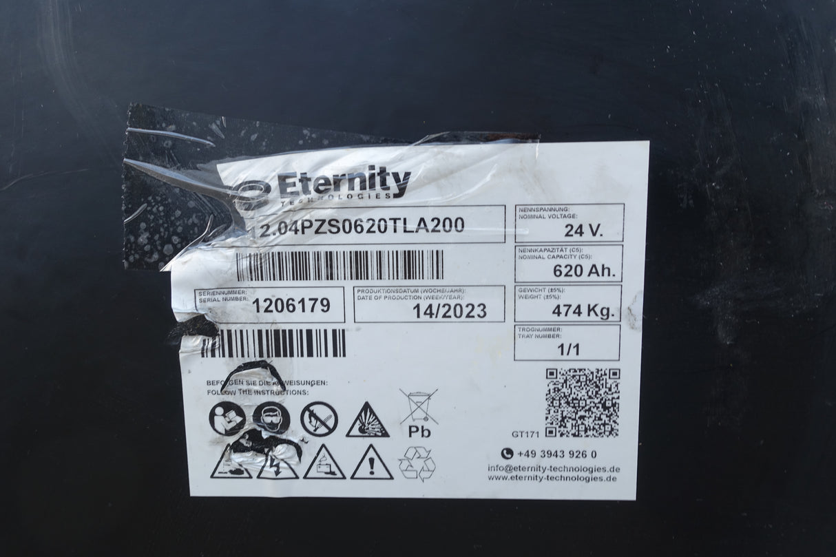 Forklift battery 24V 4PzS620