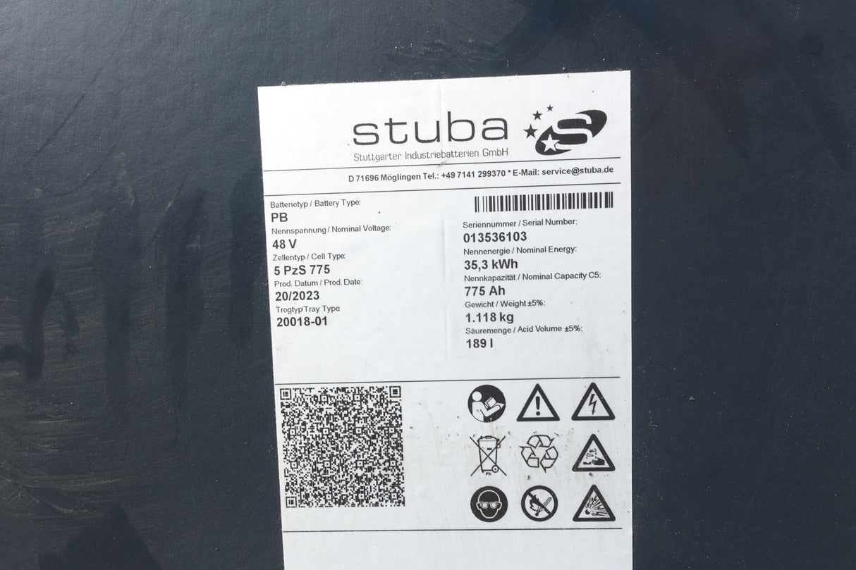 Staplerbatterie 48V 5PzS775