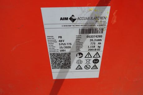 AIM Staplerbatterie 48V 5PzS775