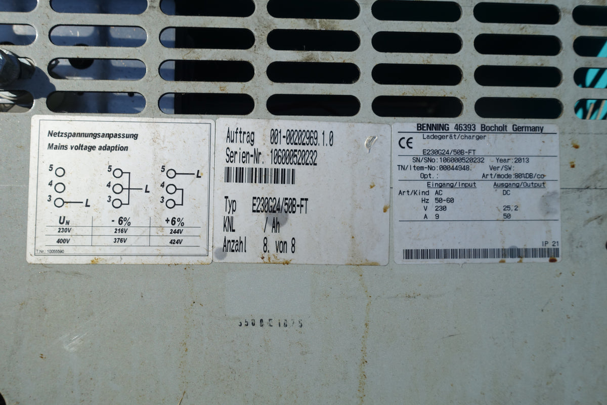 24V 50A Benning charger