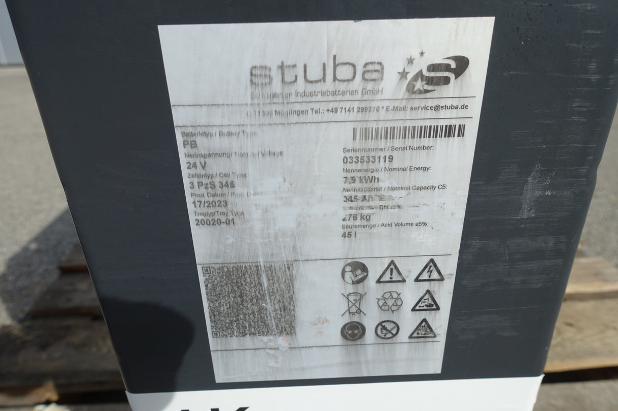 Staplerbatterie 24V 3PzS345