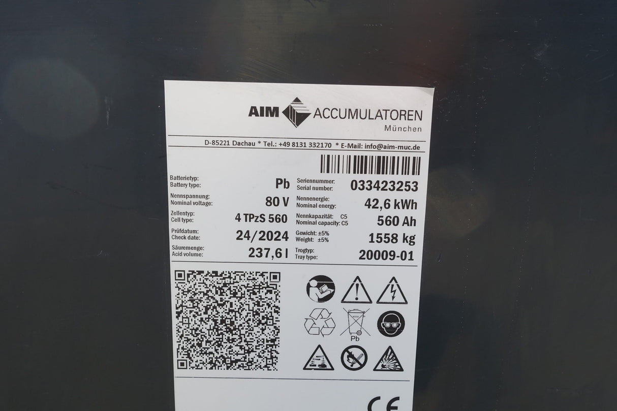 AIM Staplerbatterie 80V 4PzS560