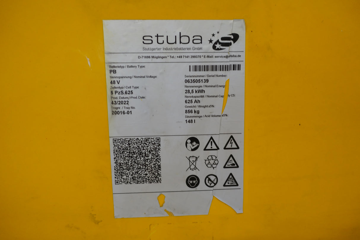 Stuba Staplerbatterie 48V 5PzS625