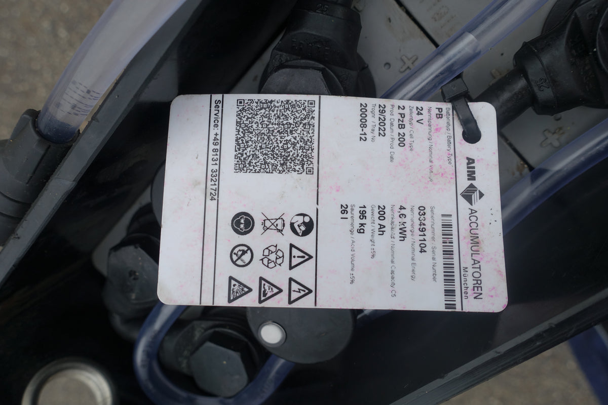 Staplerbatterie 24V 2PzB200 L-TROG