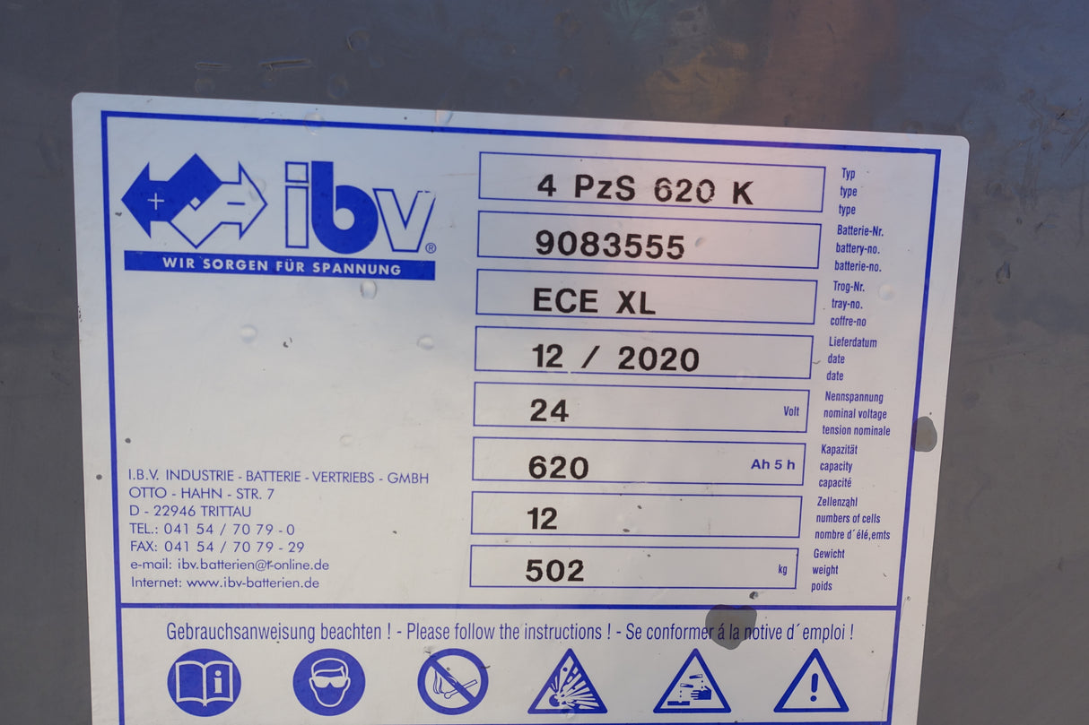 Forklift battery 24V 4PzS620
