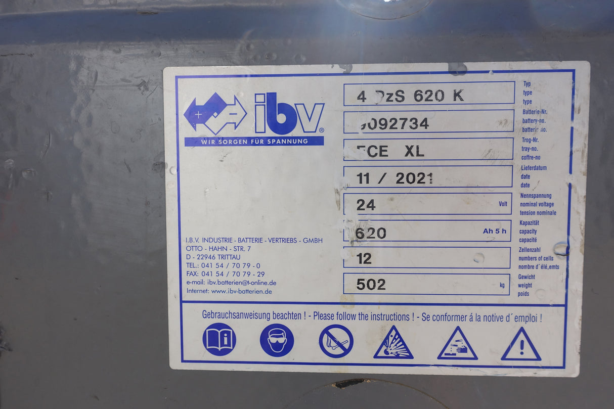 Forklift battery 24V 4PzS620