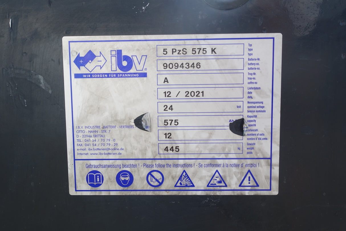 Forklift battery 24V 5PzS575