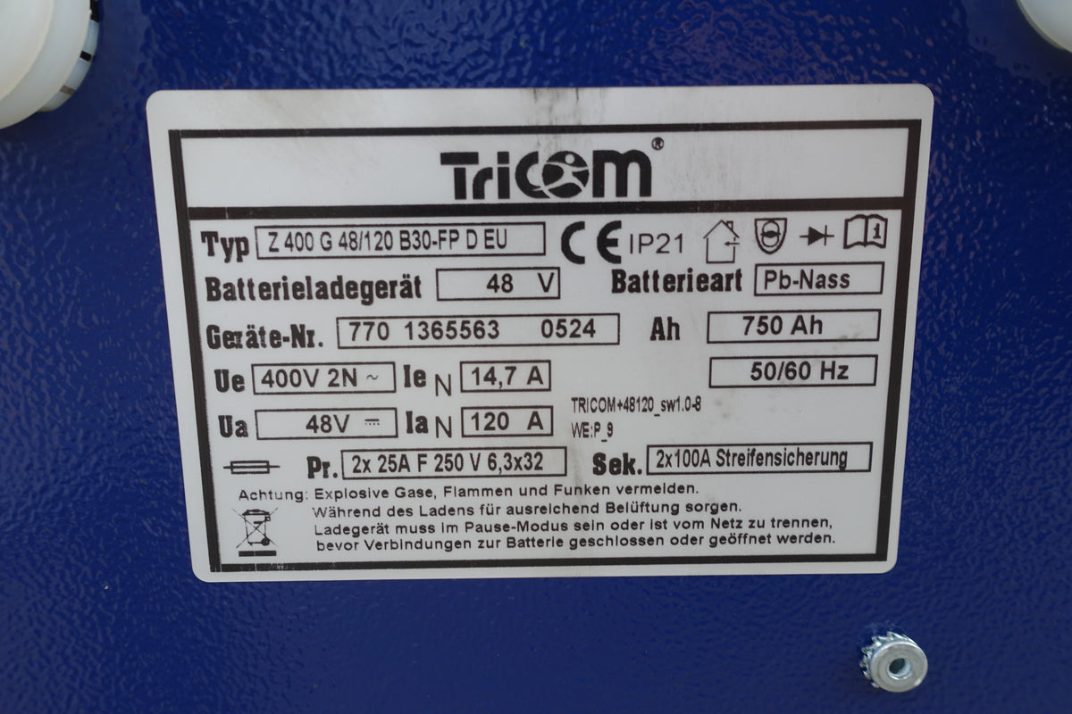 48V 120A Tricom HF Ladegerät